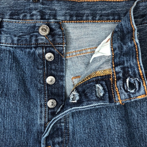 Levi’s Men’s 501 XX Blank Red Tab Button Fly Original Fit Denim Jeans - Picture 3 of 10